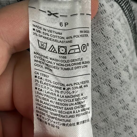 Banana Republic Dress Womens 6P Black Jacquard Fit Flare Sleeveless Form - Picture 4 of 7